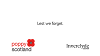 Inverclyde Council Remembrance graphic